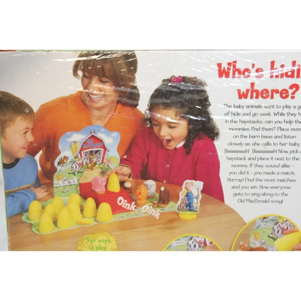 2003 NEW Old MacDonald Farm Game Storybook Nursery Rhyme Preschool Factory Seal